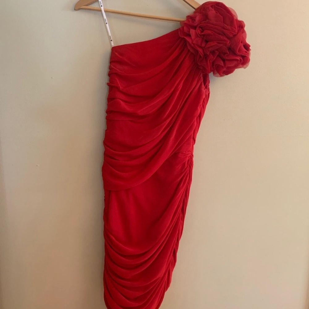 One shoulder cocktail dress